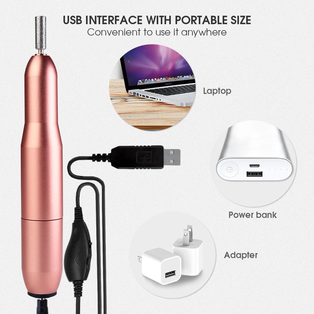 USB Nail Drill Set