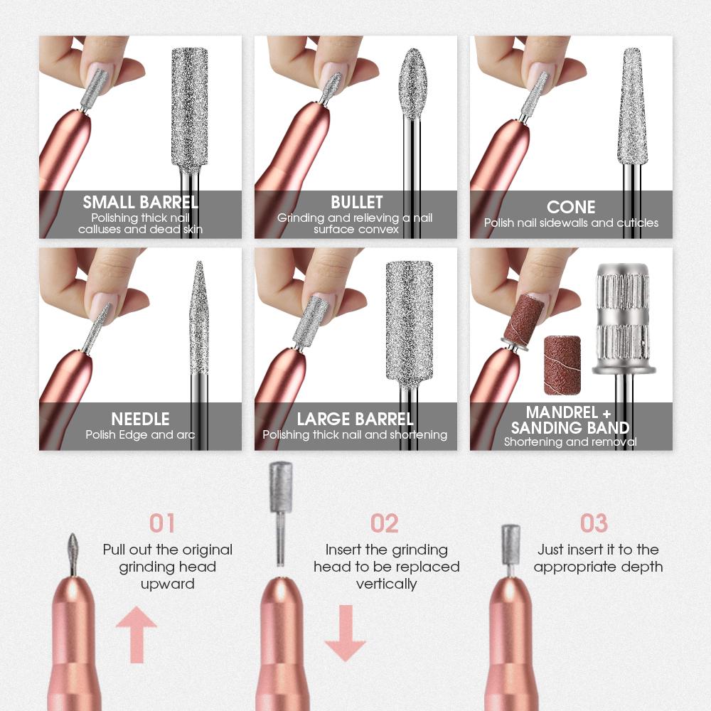 USB Nail Drill Set