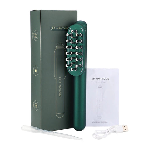 Electric RF Hair Care Comb Micro Current Massage Comb Hair Conditioner