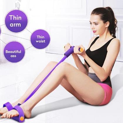 Fitness Resistance Band with Pedal